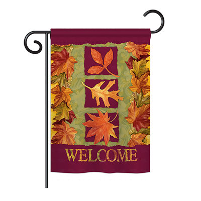 Les 3 chutes d’automne tombent en polyester 18,5 x 13 po drapeau de jardin