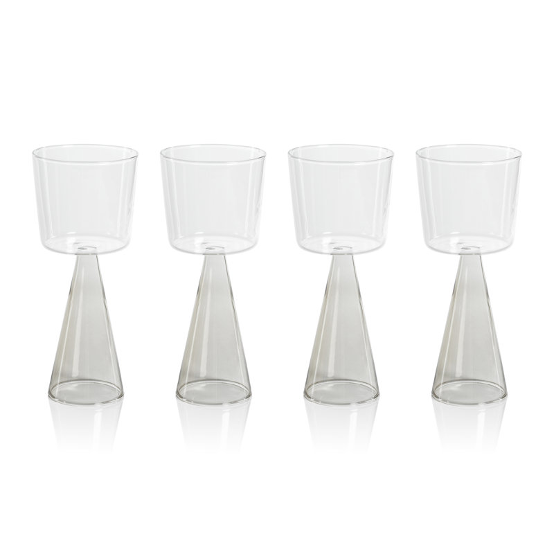 Verres à vin blanc Monticello, ensemble de 4, Fumée, 9.81 Oz