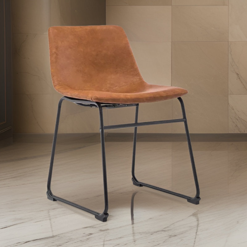 Chaise de salle à manger Ziyba, Brun clair