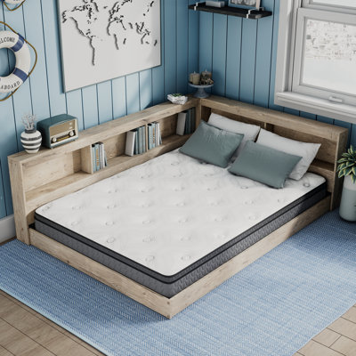 Karnova Platform Bed with Bookcase