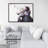 Monkey Listening Music Print On Canvas