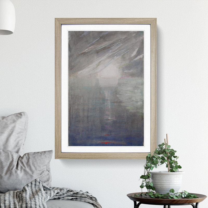 Creation of the World Vol.12 by Mikalojus Konstantinas - Picture Frame Painting, 65cm H x 48cm W x 2cm D, Oak Framed