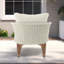 Pillow Back Woven Arm Accent Rocking Chair With Solid Wood Legs-1910837277-1910837278