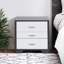 Eloy White & Black Finish Accent Table