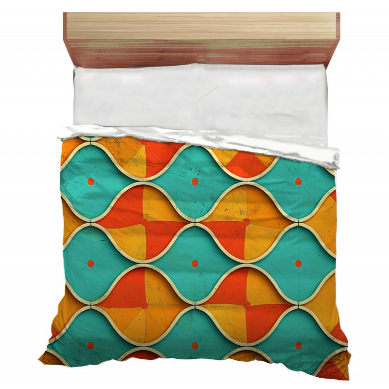 Geometric Shapes Art Geometric Comforter, Queen Comforter