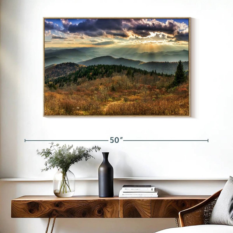 Parc national des Great Smoky Mountains, Cadre flottant en bois naturel, 40 po x 27 po