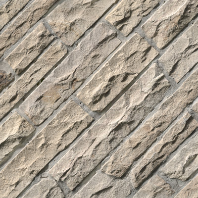 Fossil Rustic Random Sized Natural Sandstone Loose Veneer Ledgestone  (Minimum 100 Square Feet)