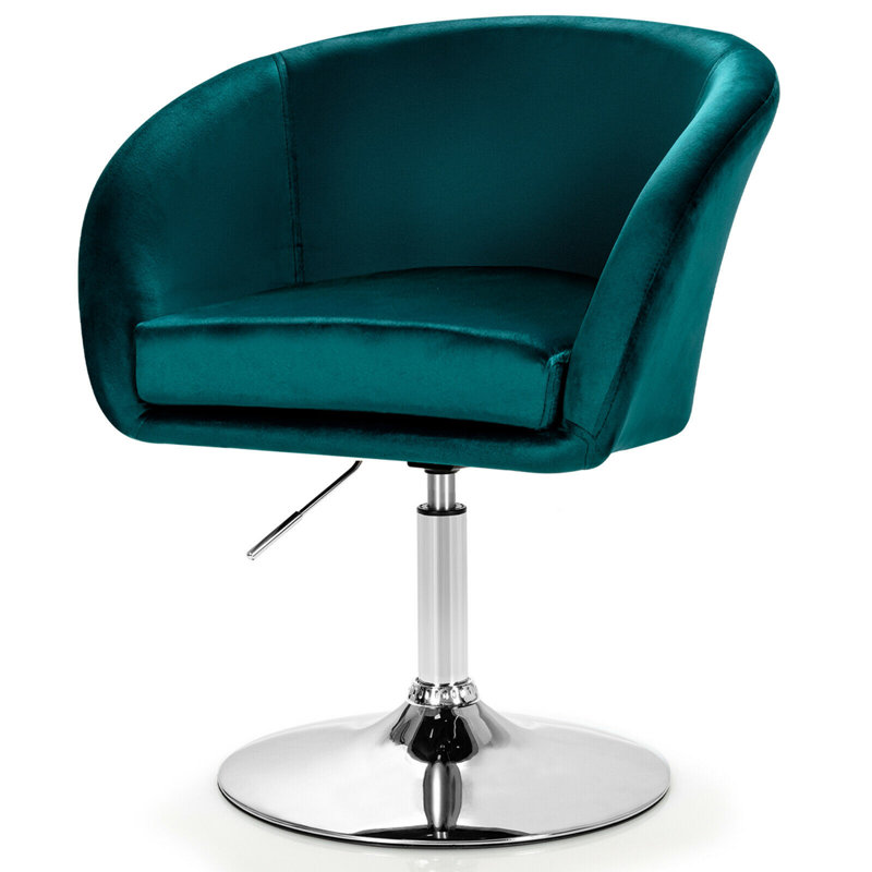 Tabouret de bar pivotant rembourré, Vert