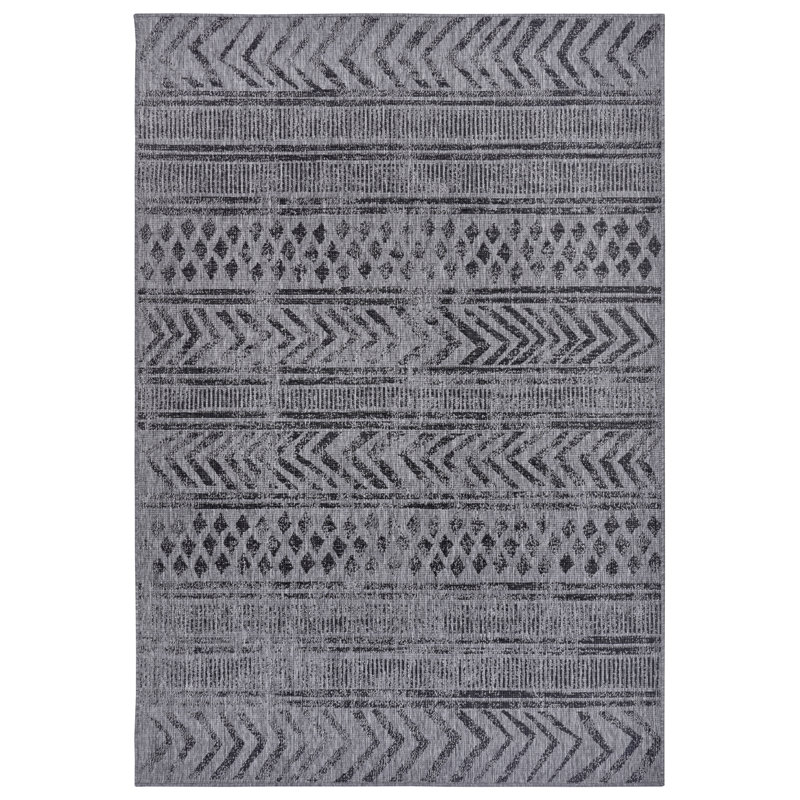 Biri Flatweave Blue Rug, Rectangle 120 x 170cm