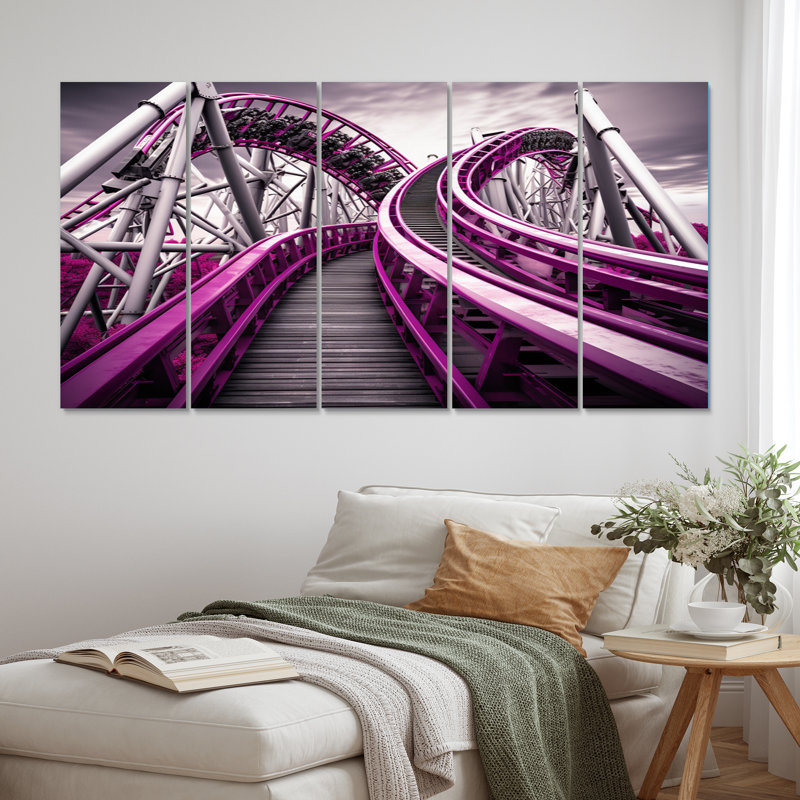 «Rollercoaster Looop Dreams I on Canvas», reproduction de 5 pièces