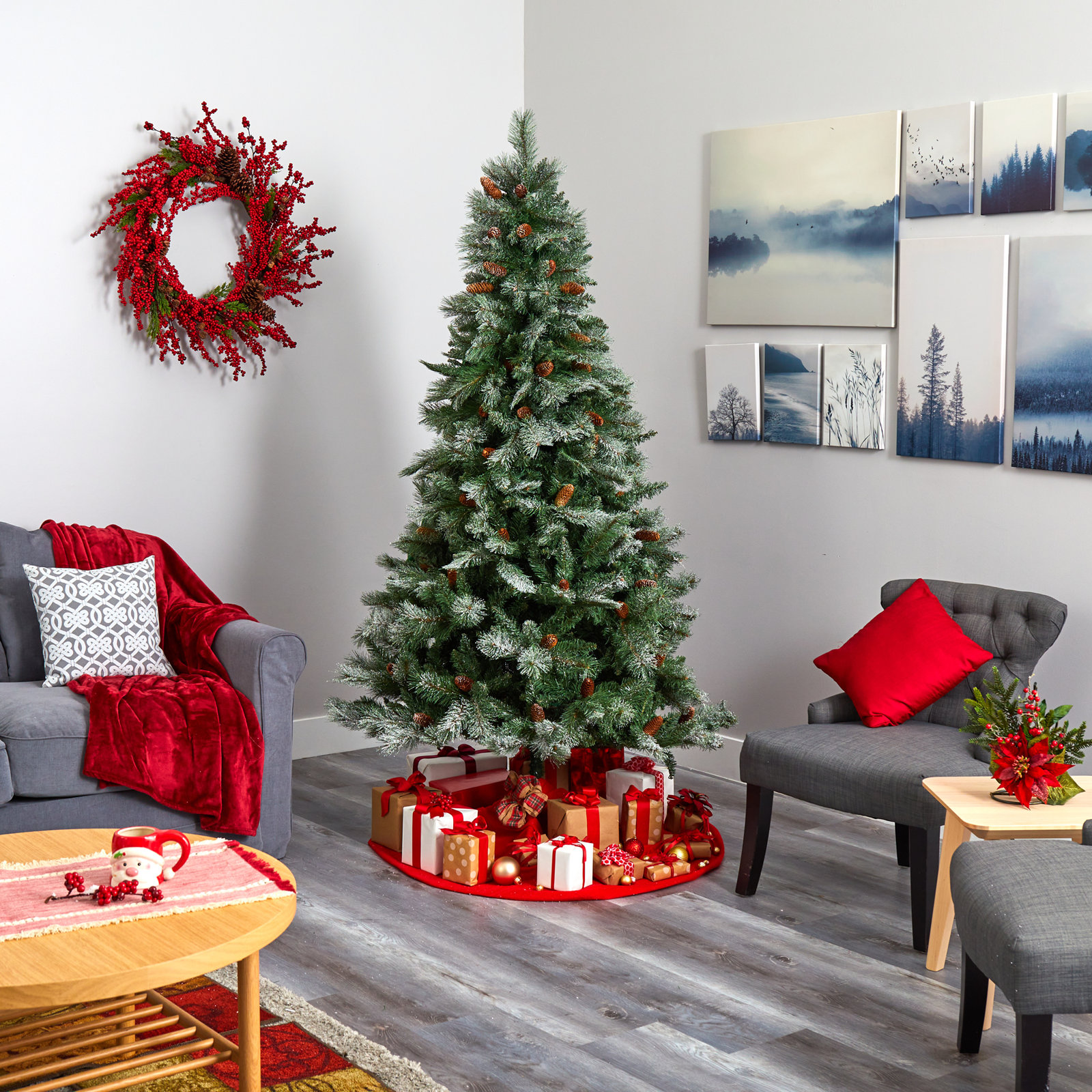 Artificial Christmas Tree, 7' H