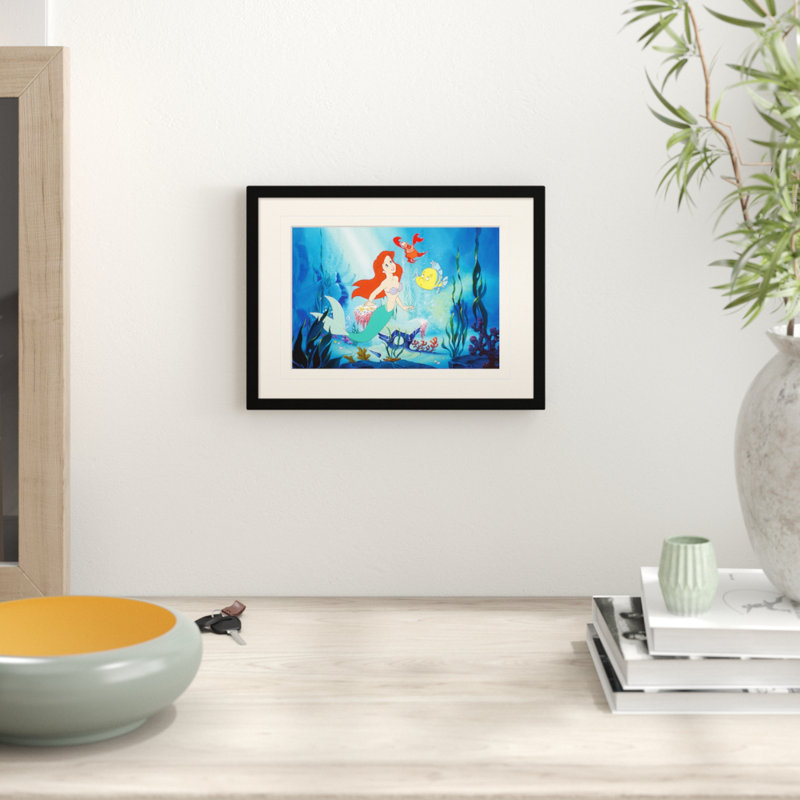 Little Mermaid Ariel Framed Vintage Advertisement