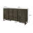 3-drawer Storage Dining Sideboard Buffet Dark Grey