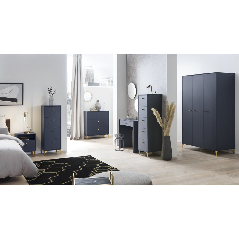 Marlan 3 Door Manufactured Wood Wardrobe