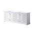 84 po Meuble-lavabo large blanc large X 22 - comptoir en quartz et construction en bois massif avec mécanisme de fermeture en douceur et surface de rangement généreuse avec 2 armoires et 14 tiroirs-1790290834-1790290835