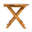 Aucune table d’appoint extérieure en bois d’acacia pliable et réglable