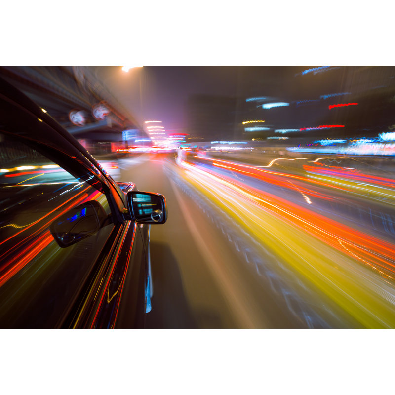 Night Traffic by 00One, 20" H x 30" W