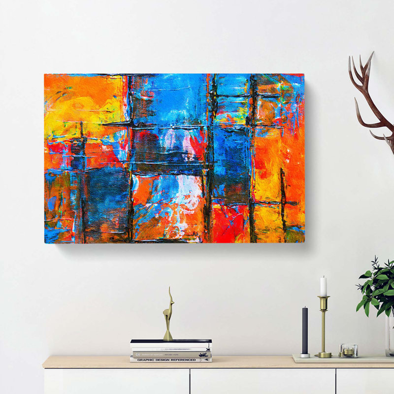 Abstract Art Painting Vol.67 - Wrapped Canvas Painting, 40cm H x 60cm W x 3cm D