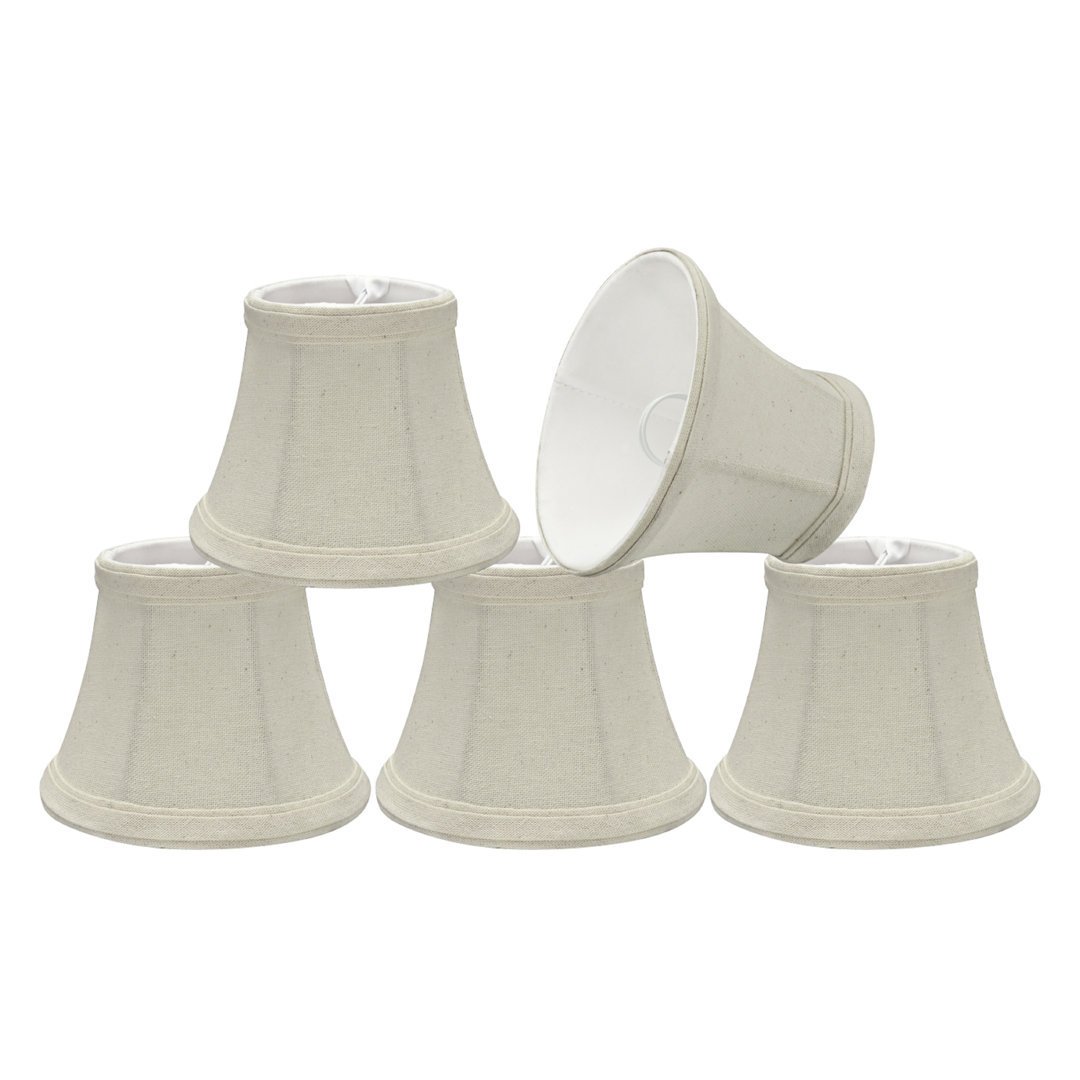 4'' H Linen Bell Candelabra Shade (Set of 5) Alcott Hill®