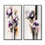 "Fleur d'orchidée rose sur fusion abstraite", 2 pièces sur toile-226812100-226812107