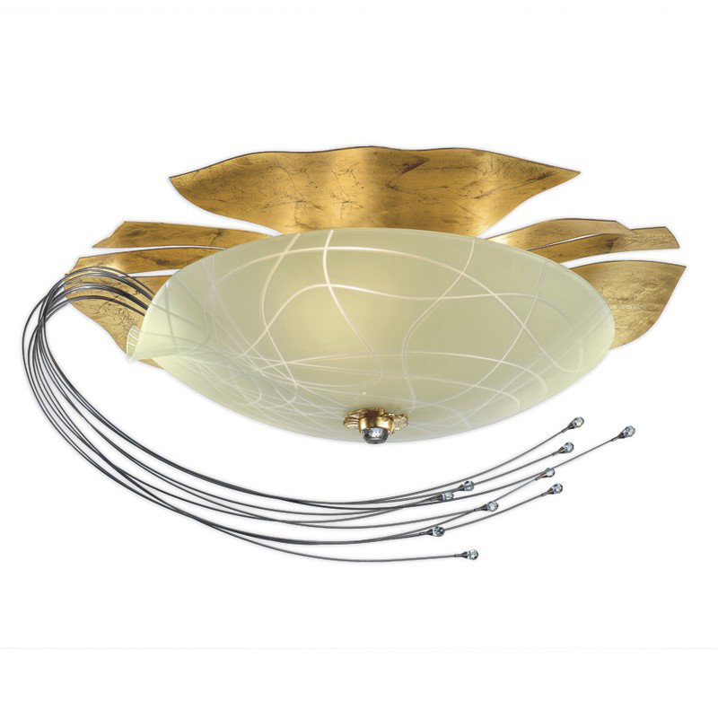 Plafonnier encastré 3 lumières 21,75 po Niagara, Halogène T4 / 3 x 60 W, Argent