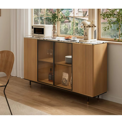 Mid-century minimalist side cabinet