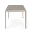 Table de salle à manger d'extérieur en aluminium avec plateau en faux bois