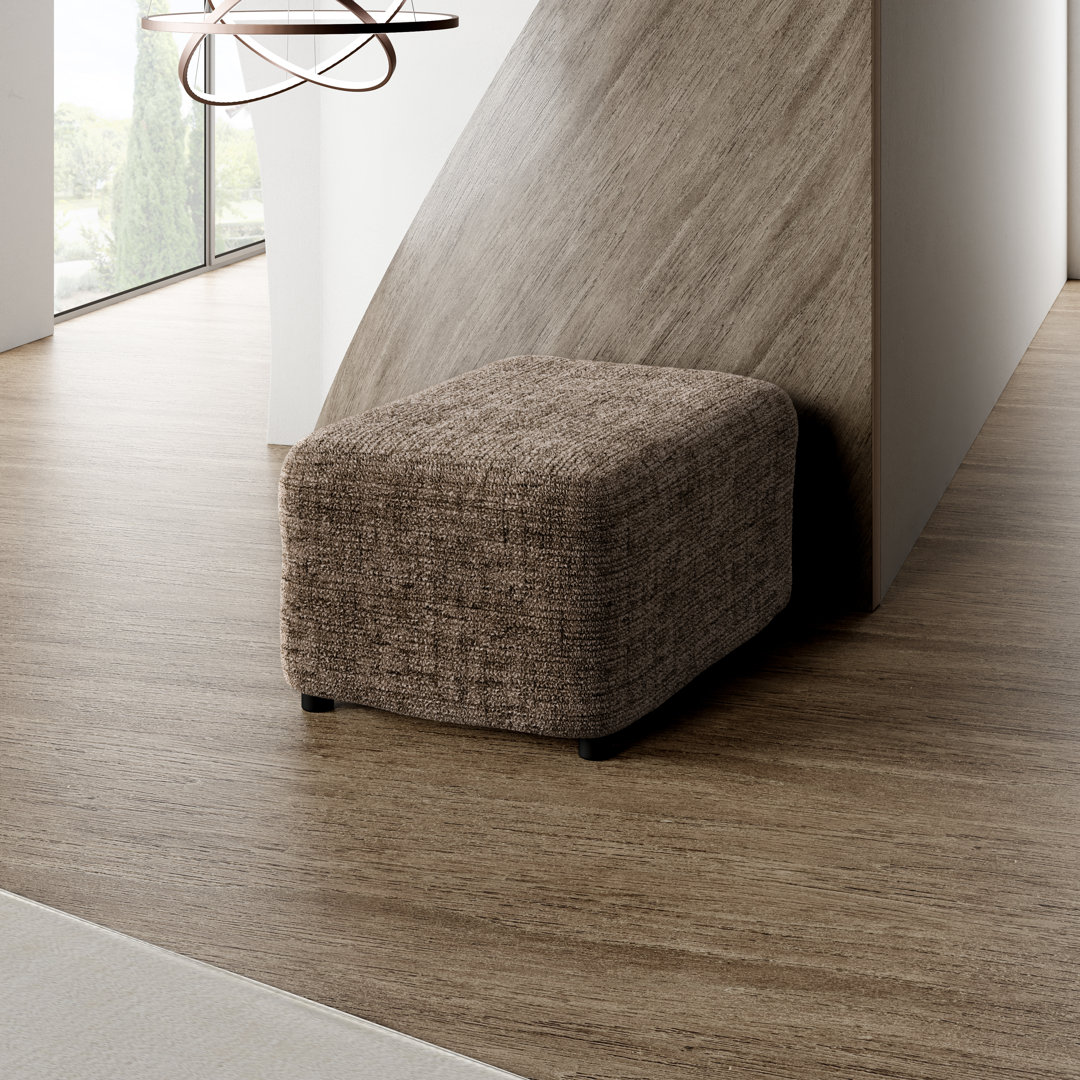 Stretchy Slipcover for Ottoman - Durable & Stylish - Microfibra Printed Collection PAULATO by GA.I.CO. Fabric