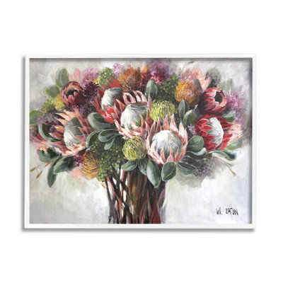 «Az-523», reproduction de vase rustique traditionnelle encadrée sur toile par Winnie Eaton