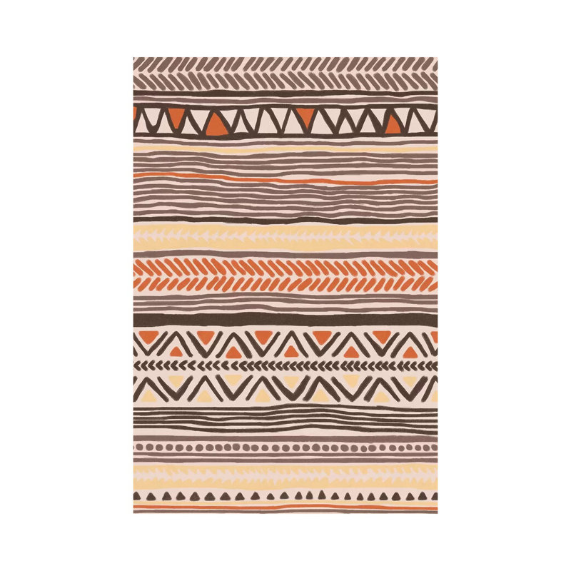 Hand Drawn Ethnic Pattern by Alisa Galitsyna - Wrapped Canvas Print, 20.32 cm H x 30.48 cm W