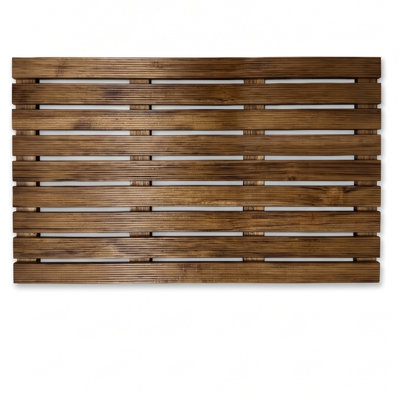 Tapis en bois de teck antidérapant Petties