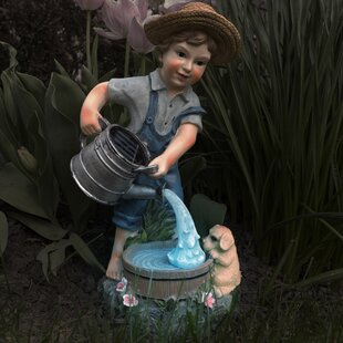 Outdoor Little Boy Fishing Garden Statue For Sale, 59% OFF