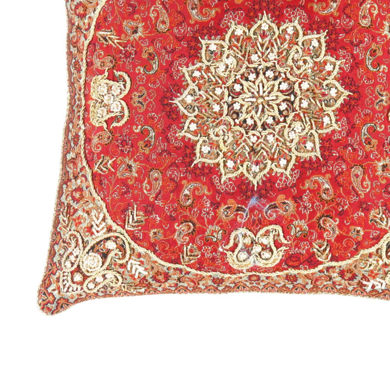 Rouge couleur diamant soie 16 po, Rouge / or oriental IRT 70