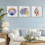 Sunlit Seashells Watercolors, ensemble de 3 giclées encadrées, design par Shelly Craig-851558430-851558403