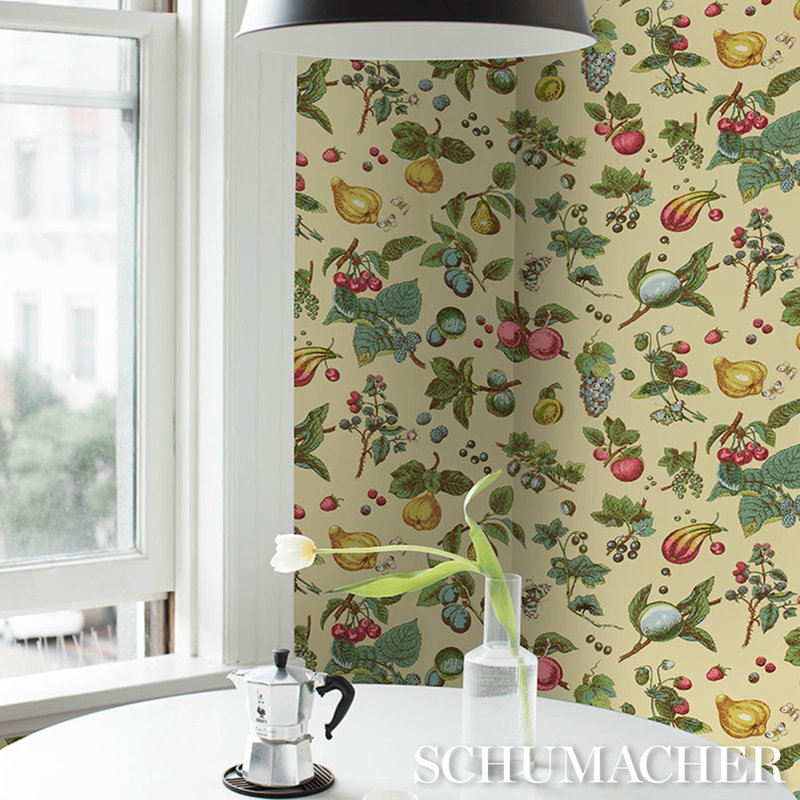 Berry Grove Wallpaper, Butter