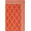 Tapis intérieur / extérieur à motif géométrique rouille / sable Carolino-1091780363