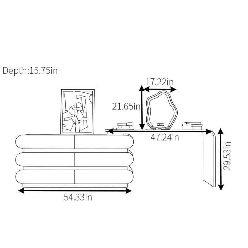 Commode rétractable Minimalist