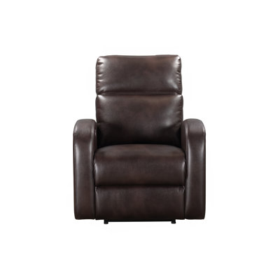 33" Upholstered Power Recliner with Curved Arms by Latitude Run