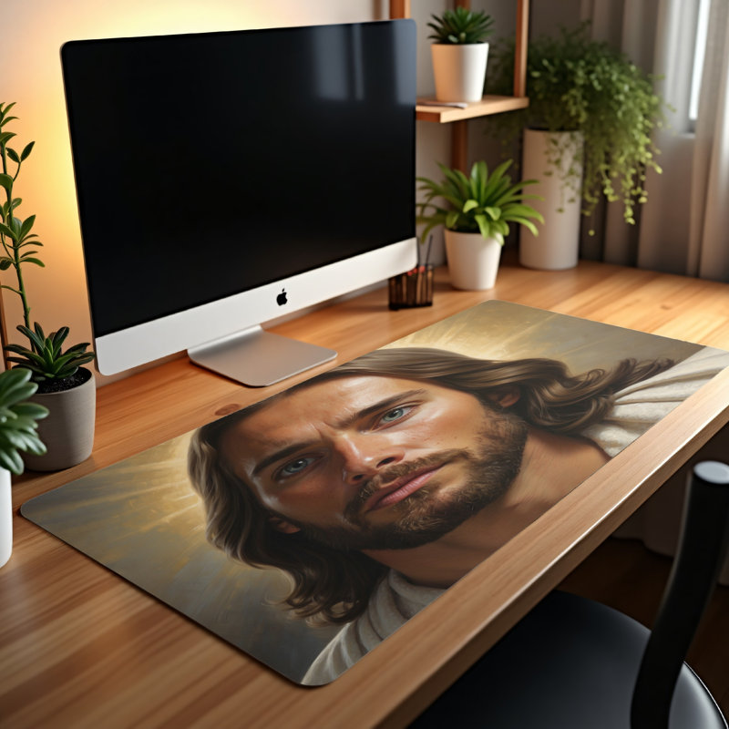 Polyester Desk Pad, 31.5x15.5