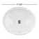Proflo 14.5'' White Vitreous China Oval Bathroom Sink with Overflow