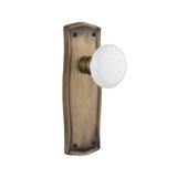 Prairie Plate with White Porcelain Door Knob