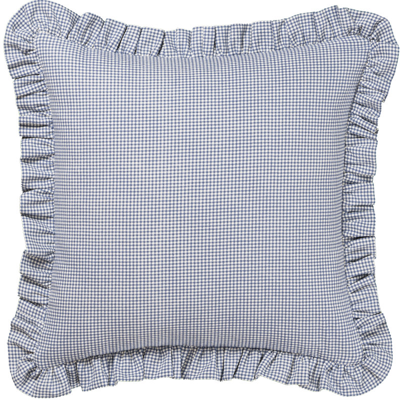 Coussin Birch Lane, Plumes, Bleu