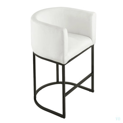 Ensemble de 3 tabourets de bar de 25 po de hauteur, de tabouret de bar avec dossier, accoudoirs, structure en métal et repose-pieds, chaise de bar d'appoint en tissu, tabourets de bar pour la cuisine et la salle à manger