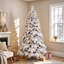 Sapin de Noël artificiel enneigé avec lumières DEL blanc chaud-1851627691