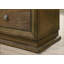 Table de chevet style transitionnel 1pc avec finition noyer et 2 tiroirs