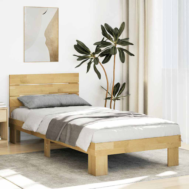 Solid Wood Bed, Small Single (2'6)