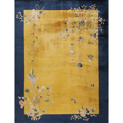 Tapis antique chinois Art Deco