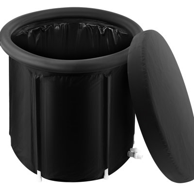 Portable Ice Bath Tub For Indoor And Outdoor Cold Therapy, 31.5" With Water - Repellent Nylon Bonded Outer Layer Inflatable Athletes' Recovery, Easy Installation Maintenance