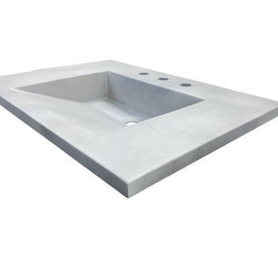 31'' Concrete Single Bathroom Vanity Top with Sink -  Bellaterra Home, CT3122-LG