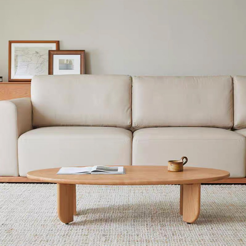 Table à thé en bois massif de style américain.